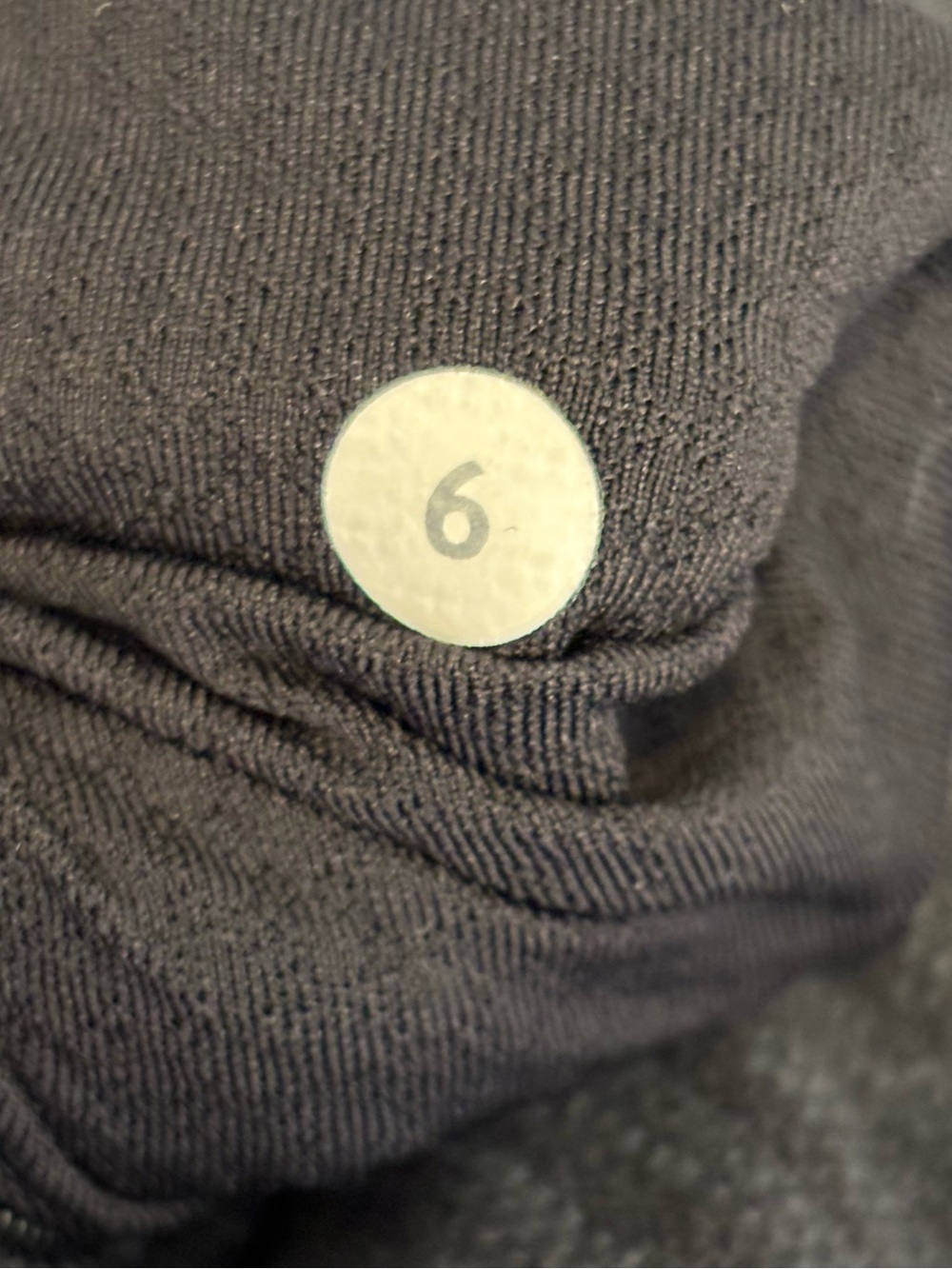Lululemon Bhakti Yoga Jacket Luon Pique Black Dark Slate Black Size 6 - Picture 14 of 14